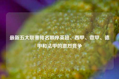 最新五大联赛排名顺序英超、西甲、意甲、德甲和法甲的激烈竞争