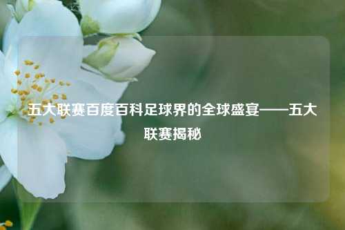 五大联赛百度百科足球界的全球盛宴——五大联赛揭秘