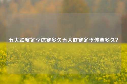 五大联赛冬季休赛多久五大联赛冬季休赛多久？
