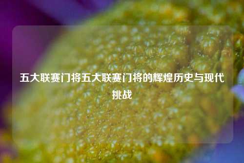 五大联赛门将五大联赛门将的辉煌历史与现代挑战
