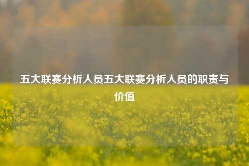 五大联赛分析人员五大联赛分析人员的职责与价值