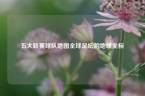 五大联赛球队地图全球足坛的地理坐标