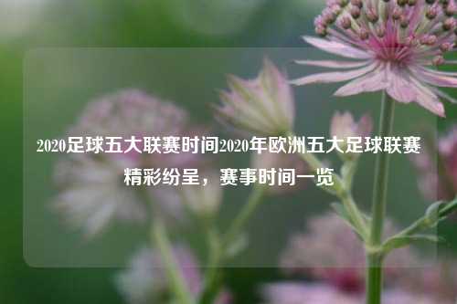 2020足球五大联赛时间2020年欧洲五大足球联赛精彩纷呈，赛事时间一览