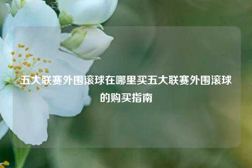 五大联赛外围滚球在哪里买五大联赛外围滚球的购买指南